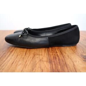 LAFAYETTE 148 NEW YORK Elena Leather Velvet Ballet Flats Neiman Marcus 37 7 $398